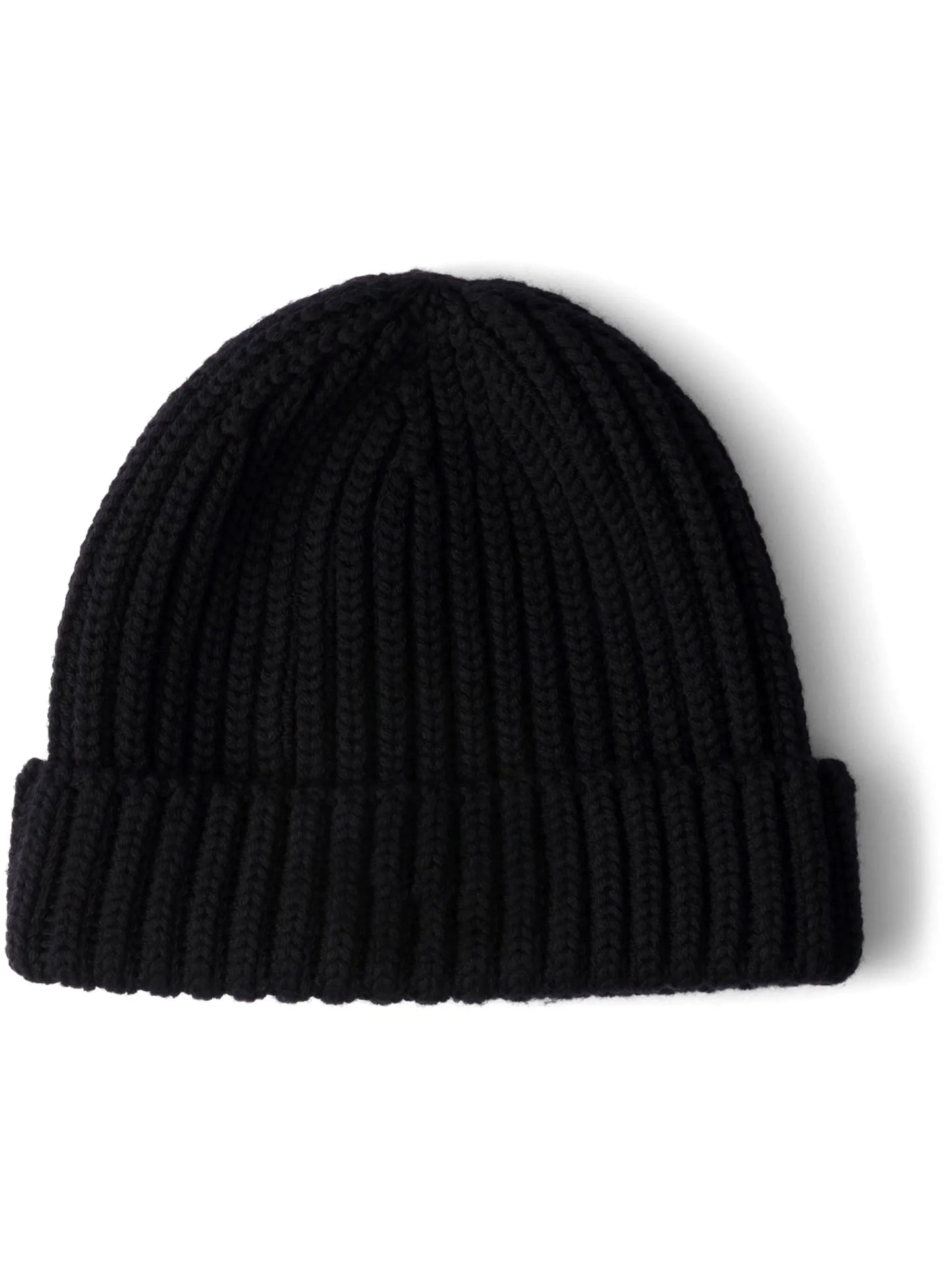 Gerippte Beanie mit Dreiecksdetail