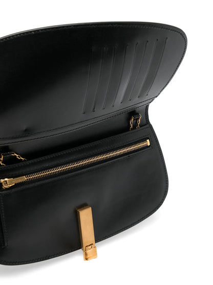 Schultergeldbörse mit Kettenriemen